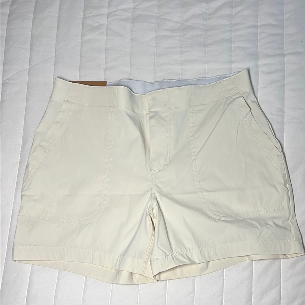 Eddie Bauer Cream High Waist Shorts